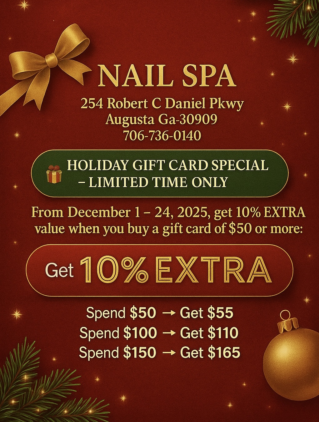 Nail Spa in West Augusta, Augusta, GA